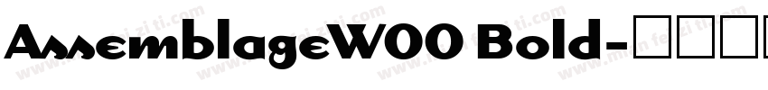 AssemblageWOO Bold字体转换